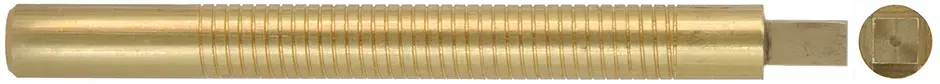 Square Punch,brass,for removing tumbler from fllint cocksor percusison hammrs.