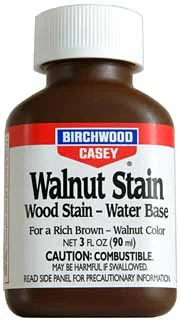 Stain,walnut,3 oz. liquid,by Birchwood Casey