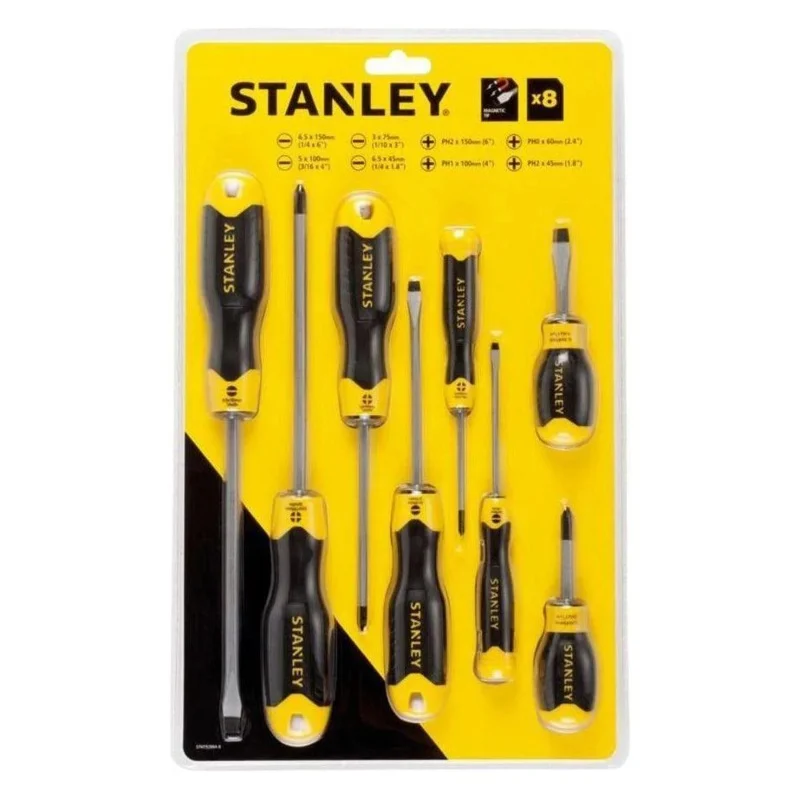 Stanley 92-004 (66-673) Cushion Grip Screwdriver Set 8pcs