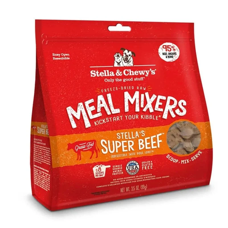 Stella & Chewy’s Freeze Dried Raw Stella’s Super Beef Meal Mixers