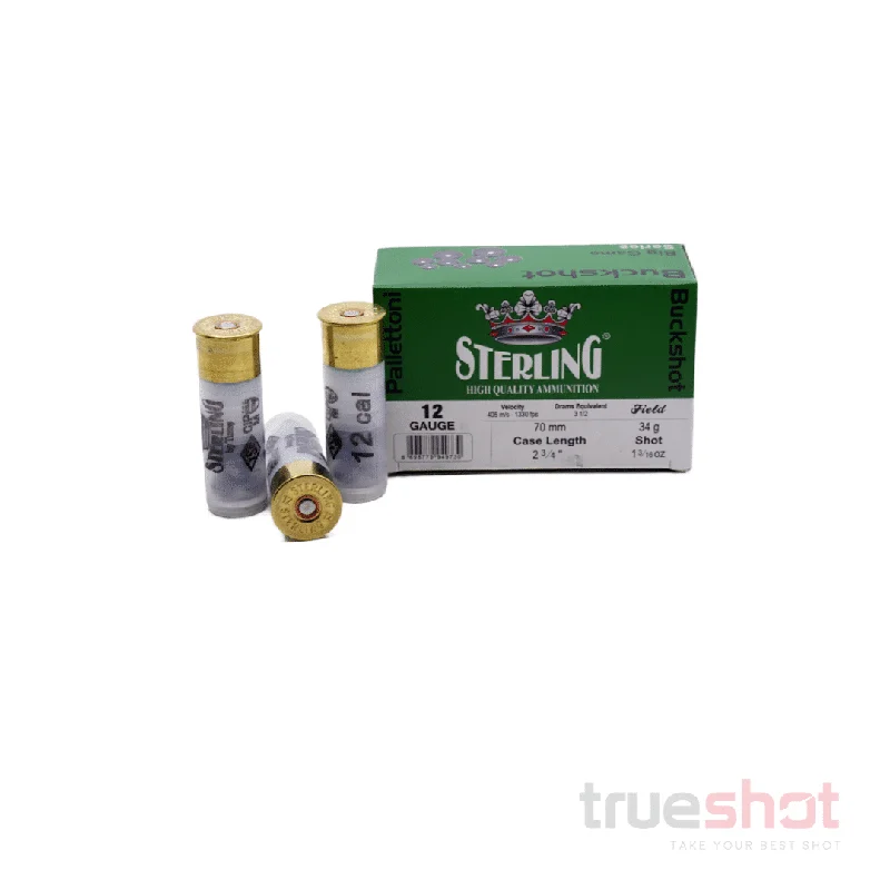 Sterling 12 Gauge #00 Buck Shot 2.75″ 13/16 oz. 1330 FPS
