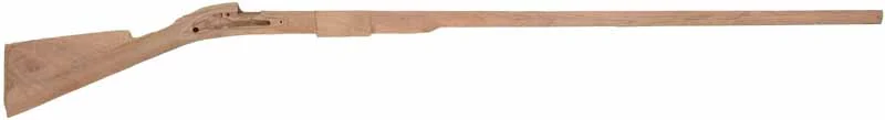 Stock, 1746 Brown Bess,pre shaped, pre-inlet 46" barrel,1746 lock, plain walnut