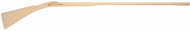 stock, Allentown-Bethlehem, pre-inlet13/16" octagon 42" barrel, large Siler lock, plain maple