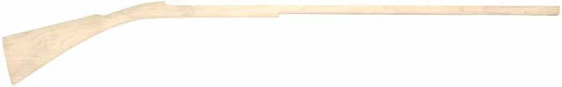 Stock, Allentown-Bethlehem, pre shaped,13/16" octagon 42" barrel, non-inlet, semi-fancy maple
