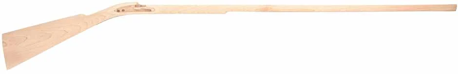 Stock, Classic Tennessee, pre-inlet large Siler lock, 13/16" octagon, 42" barrel, fancy maple