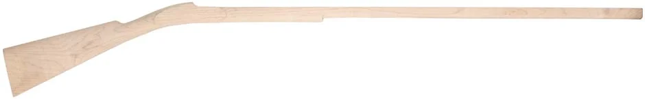 Stock, H. E. Leman Trade Rifle, pre shaped, non-inlet 15/16" octagon, 42" barrel, fancy maple
