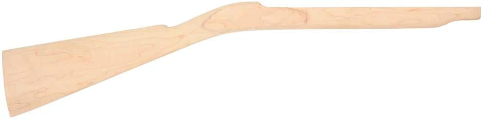 Stock, Hawken halfstock, pre shaped, non-inlet,15/16" octagon barrel, extra fancy maple