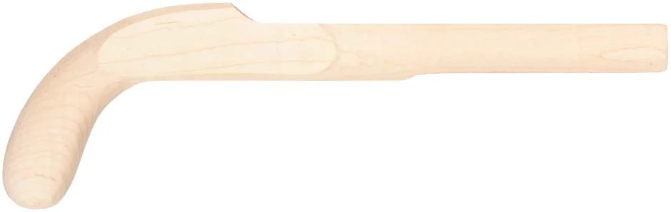 Stock, Hawken pistol fullstock,pre-shaped, 15/16" barrel,non-inlet, plain walnut
