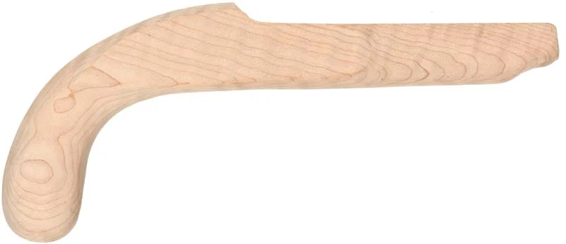 Stock, Hawken pistol halfstock,pre-shaped, 15/16" barrel,non-inlet, fancy maple