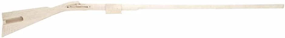 Stock, J.P. Beck, Lebanon, pre-inlet,"B" profile 44" swamped barrel, large Siler lock, fancy maple