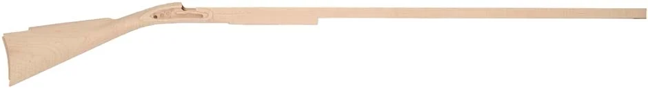 Stock, John Bivins, pre-inlet, large Siler lock,"B" profile 42" swamped barrel, plain maple