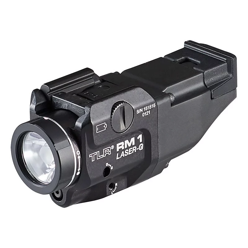 Streamlight 69443 TLR RM 1 Laser-G Rail Mounted Tactical Lighting System – Black Anodized, 500 Lumens White LED with Green Laser