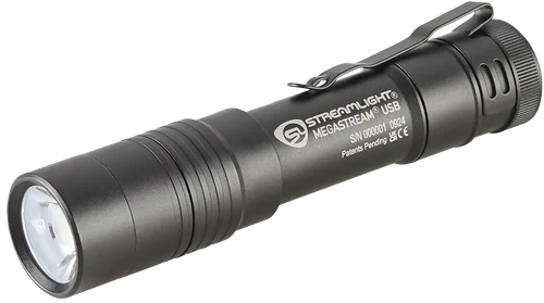 Streamlight Megastream, Flashlight, 1,800 Lumens, 26,000 Candela, Black, Includes (1) SL-B34 Battery Pack, USB-C Cord, and Holster