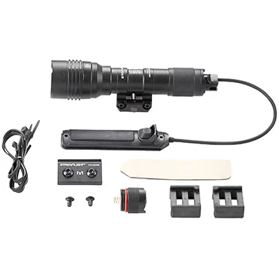 Streamlight ProTac Railmount HL-X USB Tactical Lgt Includes Remote Switch, Tail Switch, Remote Retaining Clips, Mounting Hardware, 18650 USB Battery, USB Cord, Boxed – Black