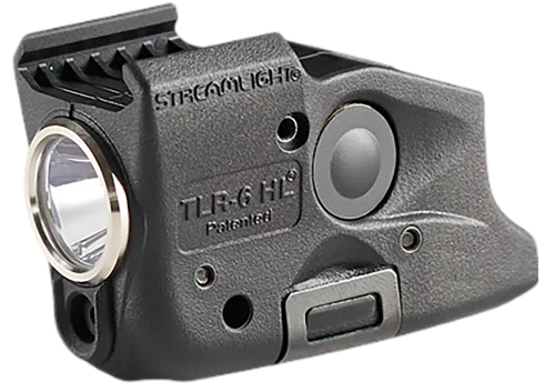Streamlight TLR-6 HL, Tac Light with Green Laser, Fits Glock 17,19,23,22, 300 Lumens, Matte Finish, Black, Includes Three SLB2 Batteries with USB-C Charging Case