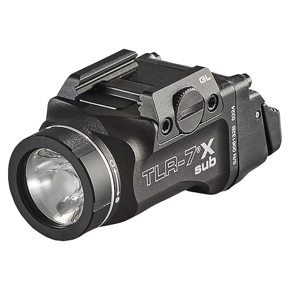 Streamlight TLR-7 X Sub USB (GLOCK 43X/48 Rail) Includes Mounting Kit with Key, Multi-Tool, (1) SL-B9 Li-ion Rechargeable Battery Pack, and USB-C Cord