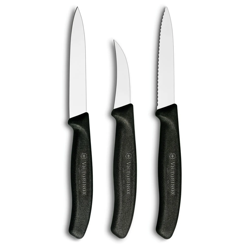 Swiss Classic 3-Piece Chef’s Paring Knife Set by Victorinox