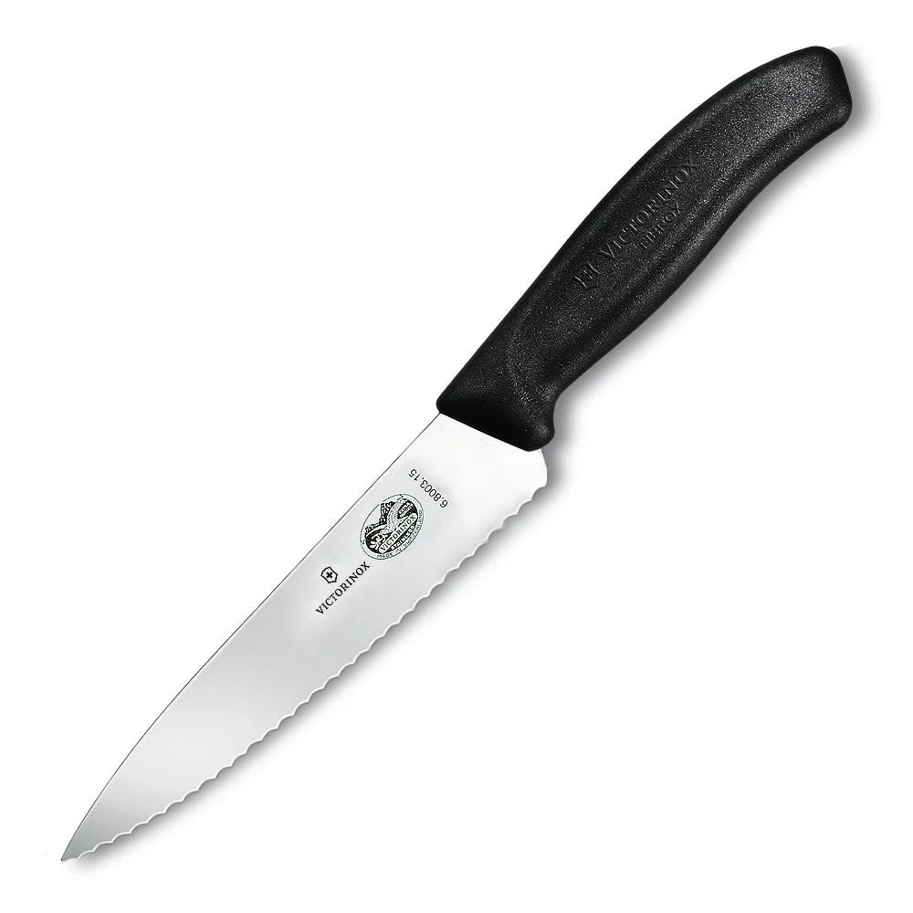 Swiss Classic 6″ Serrated Wide Utility Knife by Victorinox