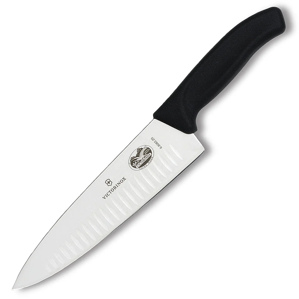 Swiss Classic 8″ Chef’s Knife with Granton Edge by Victorinox