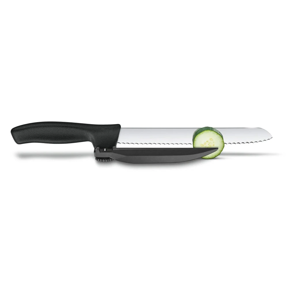 Swiss Classic 8″ Serrated DUX-Knife with Adjustable Slicing Guide by Victorinox