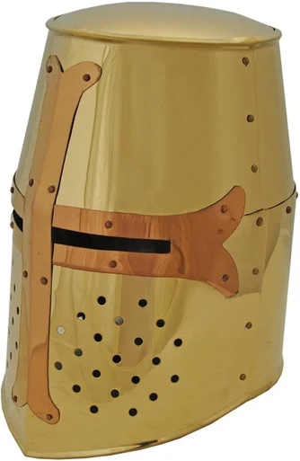 Szco Brass Medieval Helmet-Full Size 910981