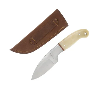 SZCO Supplies Filework Bone Skinner Fixed Blade Knife 3in Drop Point 203407BO