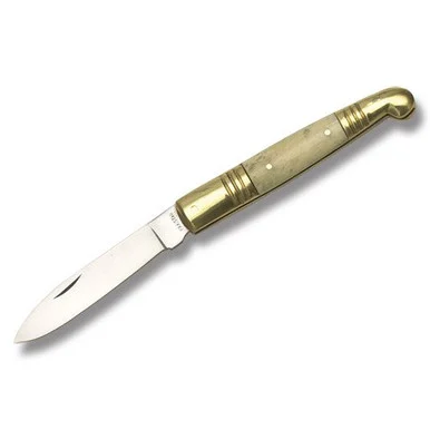 SZCO Supplies Old Fashion Natural Bone Folding Knife 202884BO