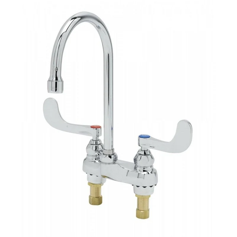 T&S Brass Two Handle Bathroom Sink Faucet in Chrome Plated | Ferguson