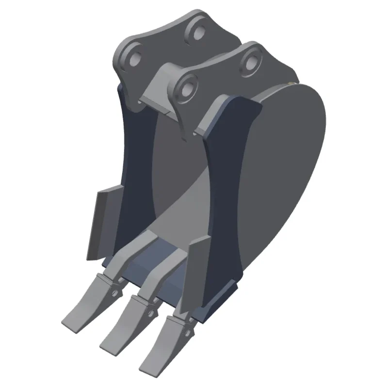 TAG Severe Duty Coral Rock Bucket | 1236 Width | 411 Teeth | Bucket Weight 225390 lbs | Machine Size 24 Ton | For Mini Excavators