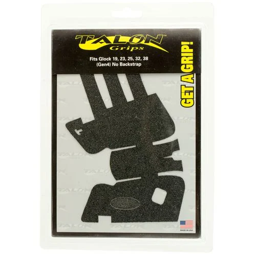 Talon Grips 110G Adhesive Grip fits Glock 19/23/25/32/38 Gen4 Black Aggressive Textured Granulate