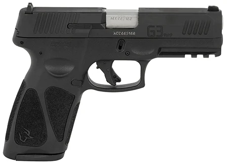 Taurus 1G3B941 G3Full Size Frame 9mm Luger 17+1 4″ Matte Stainless Steel Barrel, Matte Black Tenifer Serrated Steel Slide, Black Polymer Frame w/Picatinny Rail, Black Polymer Grip, Right Hand