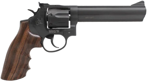 Taurus 66 Medium 357 Magnum, 6" Barrel, Black Frame, Wood Grip, 7rd