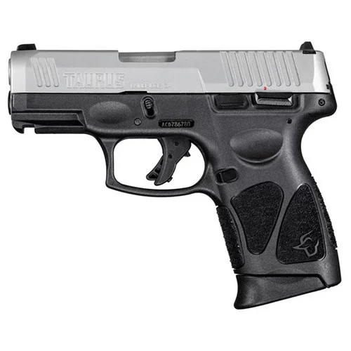Taurus G3C 9mm, 3.26" SS Barrel, Black Frame, Fixed Sights, Manual Thumb Safety, 12rd