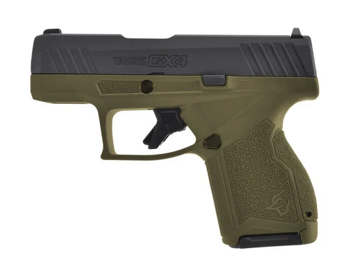 Taurus GX4 9mm, 3.06" Barrel, Olive Drab Green Frame, Black Slide, 11rd