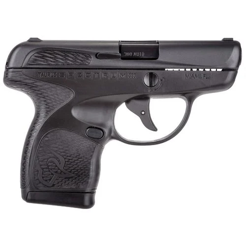 Taurus Spectrum Semi Auto Pistol .380 ACP 2.8″ Barrel 6/7 Round Magazines Low Profile Fixed Sights Polymer Frame Matte Black
