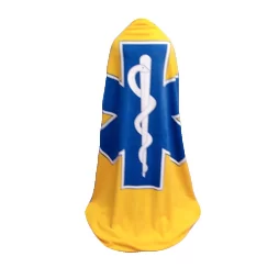 Taylor EMS Printed Nylon Fleece Blanket 60″x90″, Gold/Royal