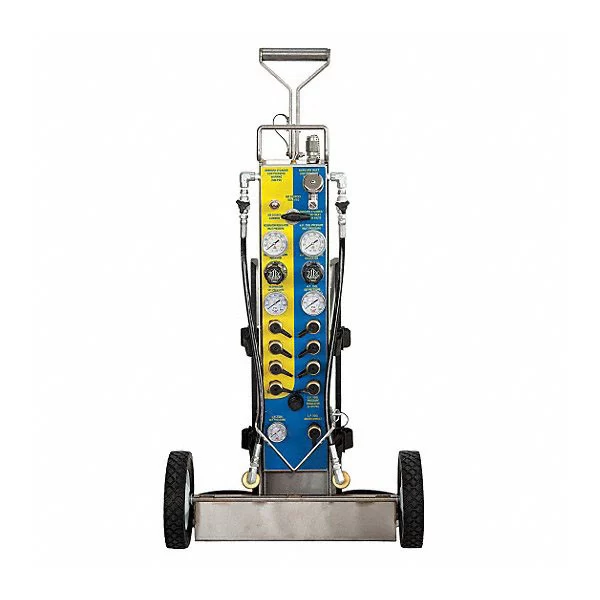 Tech-Rescue Cart, 9 Outlets, 5500 psi, CGA-347 (No Cylinders)