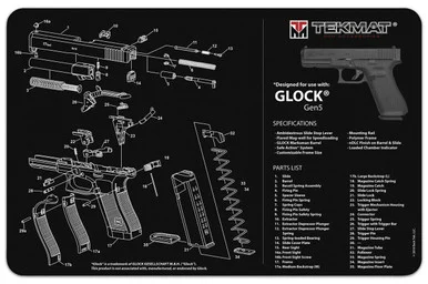 TekMat Glock Gen5 Gun Cleaning Mat TEKR17GLCKG5