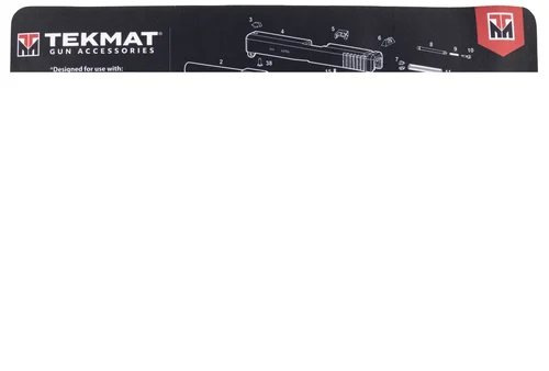 TekMat Pistol Mat For Glock Gen 4, 11"x17", Black, Includes Small Microfiber TekTowel, Packed In Tube