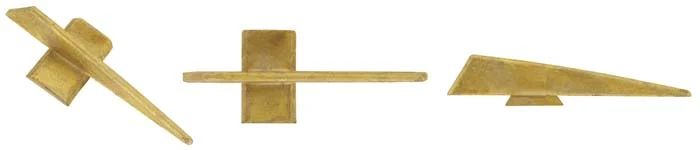 Tennessee Front Sight, wax cast brass