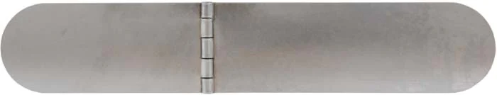 Tennessee Patchbox in the style of Bean, rounded ends, includes spring, steel, 7-1/4" overall length