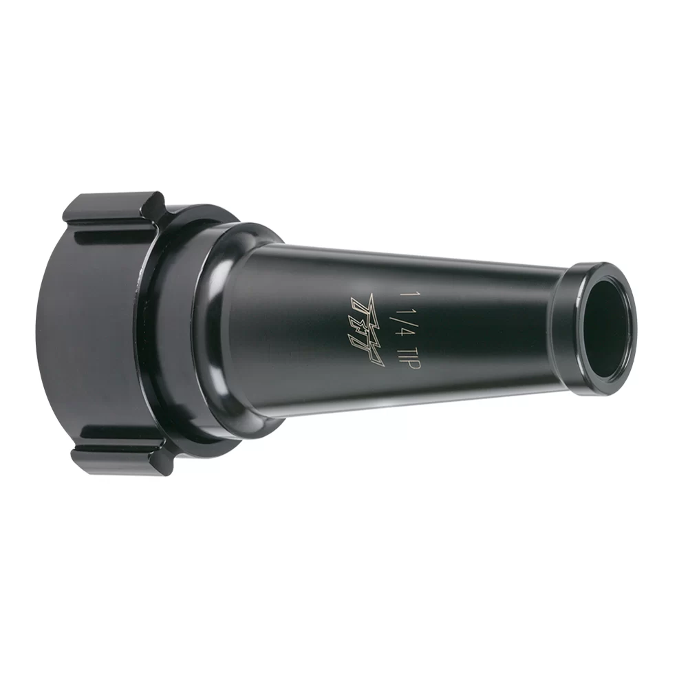TFT 2.5″NH-F Swivel R/L Straight Tip, 1.25″ With Smooth Inside Taper Outlet Tip