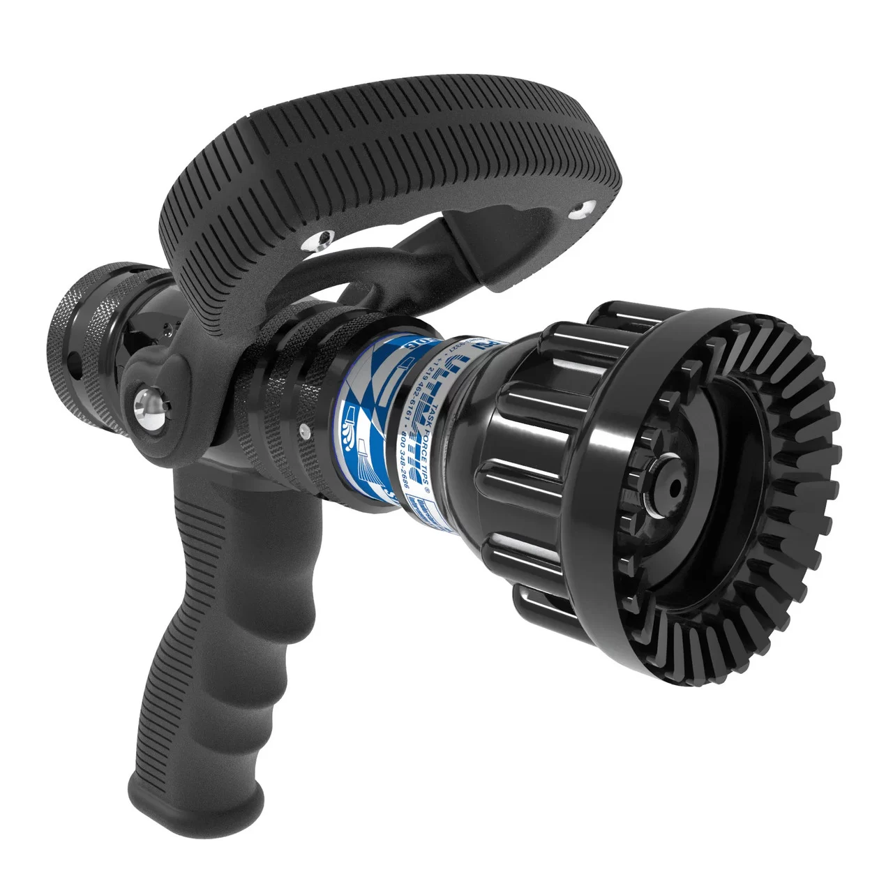 TFT Ultimatic Nozzle W/PG & S-O, 1″NH-F Use W/.75″ OR 1″Hose 100psi Flow Range 10-125 GPM – 75psi Low
