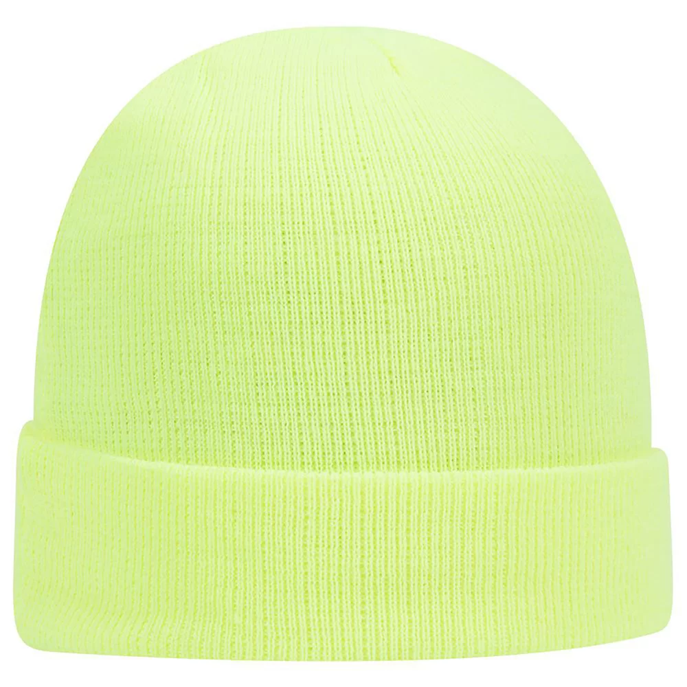 TheFireStore 12in. Acrylic Knit Beanie, Neon Yellow