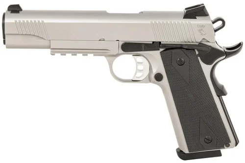 Tisas 1911 Duty, .45 ACP,5" Black Cold Hammer Forged Barrel, Stainless, 8rd