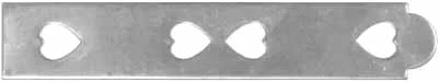 Toeplate with Piercing, nickel silver
