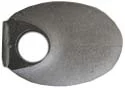 Top jaw, .64 x .87", with .25" hole
