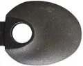 top jaw, wax cast steel, .82" x 1.00" with alignment stud