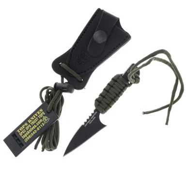 TOPS Knives Hoffman Mini Harpoon Fixed Blade 2.5in Black Traction Blade TPHOFHARMINI