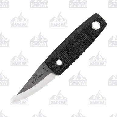 TOPS Mini Tanimboca Puukko Fixed Knife 1.63 Inch Plain Tumbled Puukko TPMPUK01